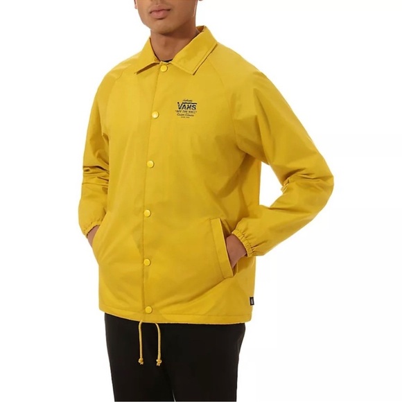 VANS Torrey Jacket Men’s Raincoat Yellow Sz Lg - Picture 2 of 8